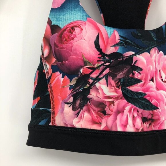 Lululemon Top Speed Bra in  Secret Garden Pink floral size 4 - Picture 8 of 15